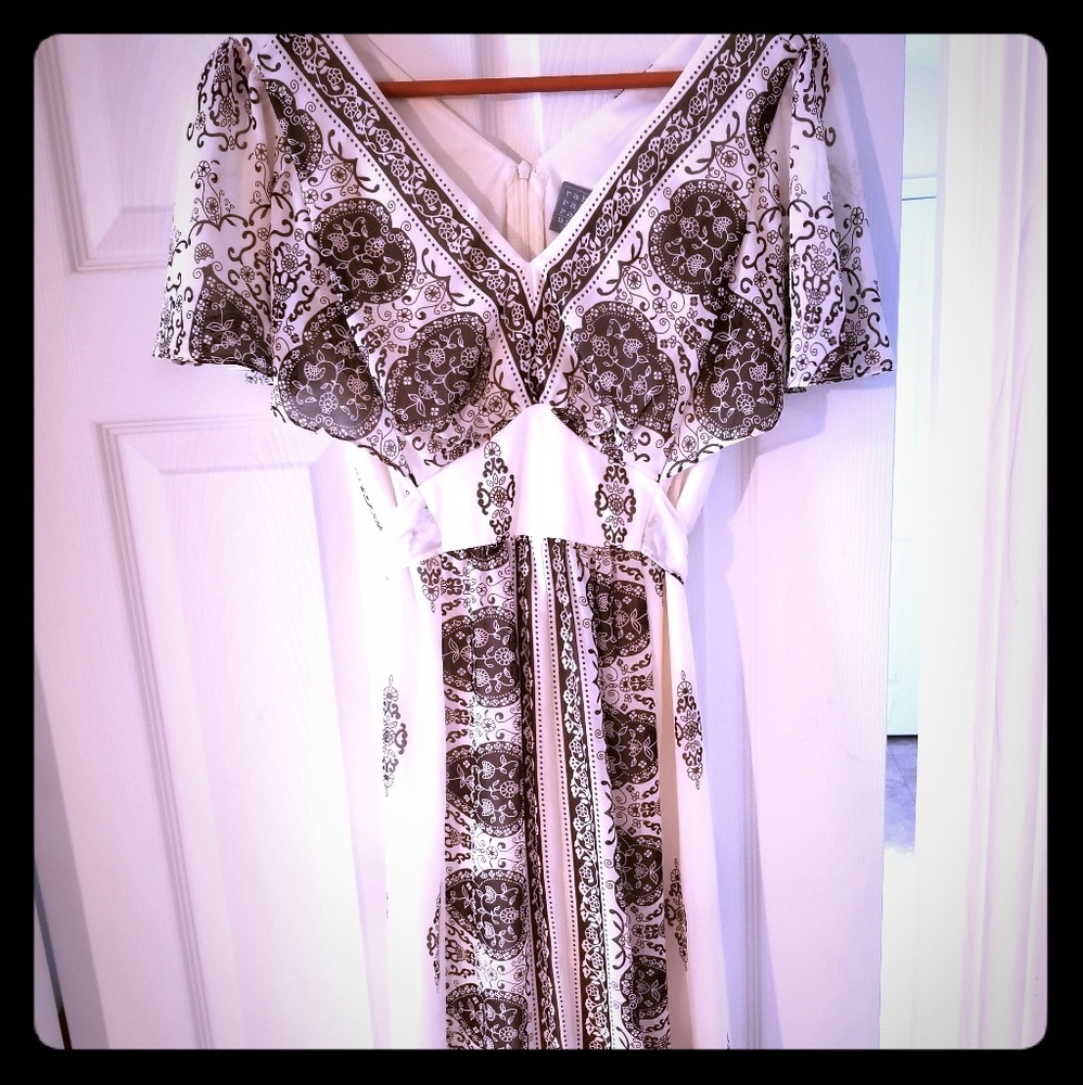 Rabbit Designs Back-tie Flare Dress Sz 6